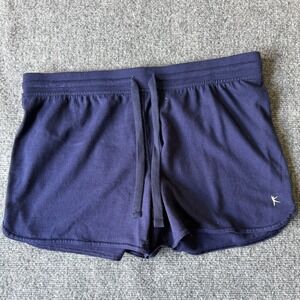 Danskin Now Womens Blue Sapphire Athletic Shorts Cotton Blend Medium 8-10